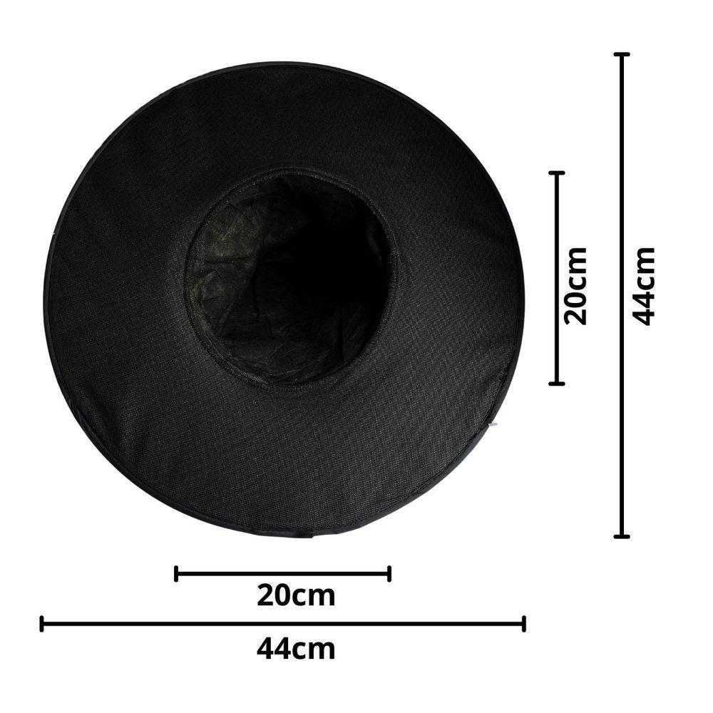 Chapéu De Bruxa Preto Com Fecho E Faixa Laranja Veludo - 10