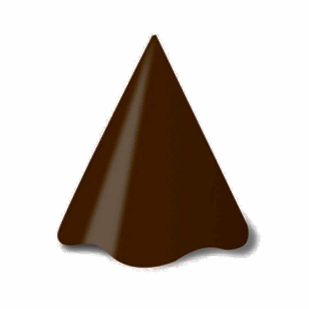 Chapéu De Aniversário Marrom Liso - 8 Unidades - 1