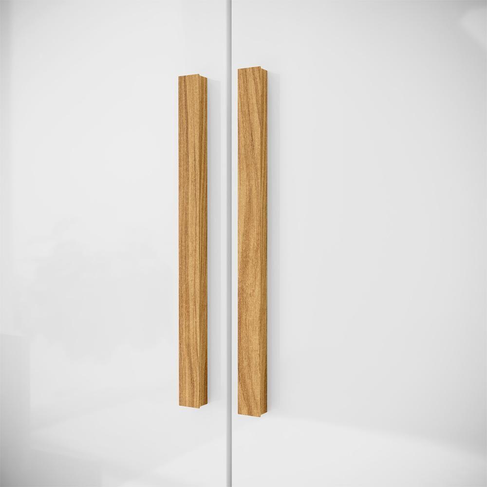 Guarda Roupa 4 Portas Com Espelho Capelinha Rg139 Marrocos Off White Mxm - 6