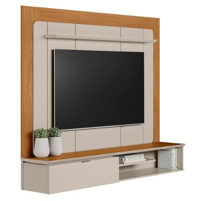 Painel Para Tv Suspenso 65 182cm Santiago L06 Nature-off - Mpozenato