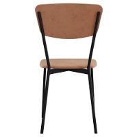 Kit 08 Cadeira Para Sala De Jantar Village Preto C01 Veludo Bege - Lyam Decor - 8