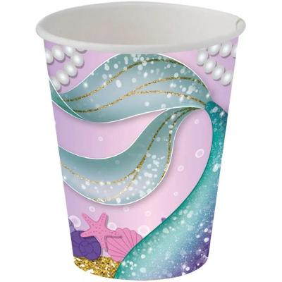 Copo De Papel Sereia 200ml - 8 Unidades