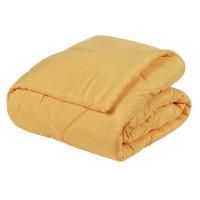 Edredom Solteiro Unique Dupla Face Micropercal 200 Fios Toque De Algodão 1 Peça - Amarelo - 1