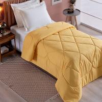 Edredom Solteiro Unique Dupla Face Micropercal 200 Fios Toque De Algodão 1 Peça - Amarelo - 3