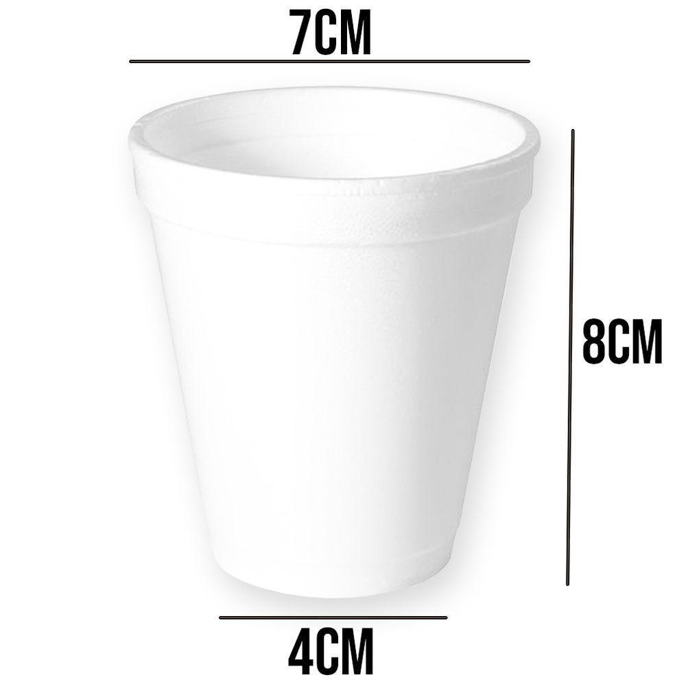 Copo De Isopor Descartável - 180ml - 25 Unidades - 3