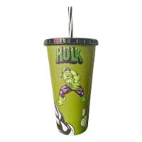 Copo Com Canudo Hulk Vingadores - 700ml - 3