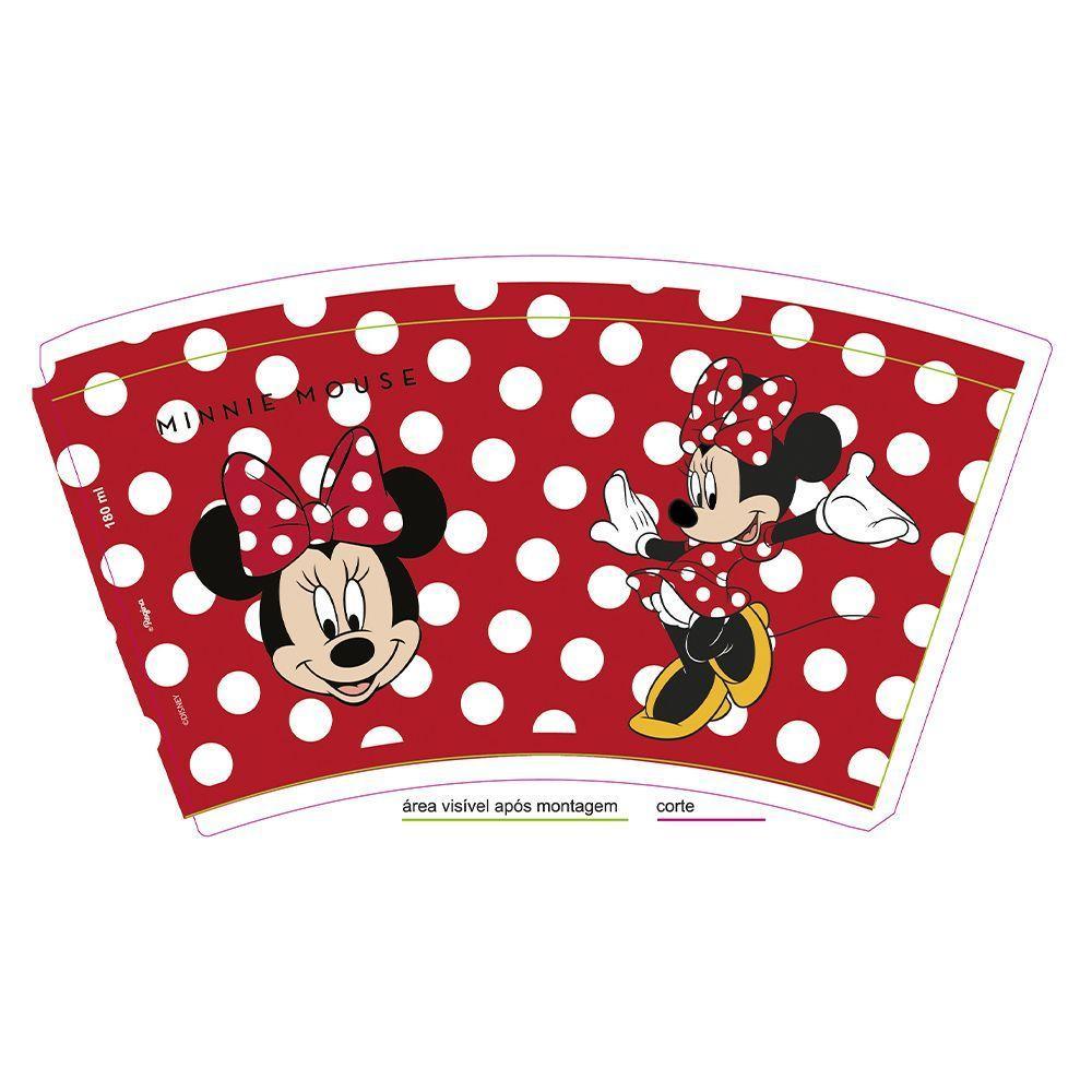 Copo De Papel Minnie Mouse Poá - 180ml - 12 Unidades - 4