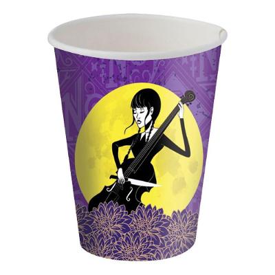 Copo De Papel Wandinha - 8 Un - Festcolor - Extra Festas