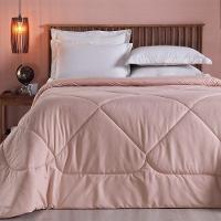 Edredom Queen Unique Dupla Face Micropercal 200 Fios Toque De Algodão 1 Peça - Rose - 2