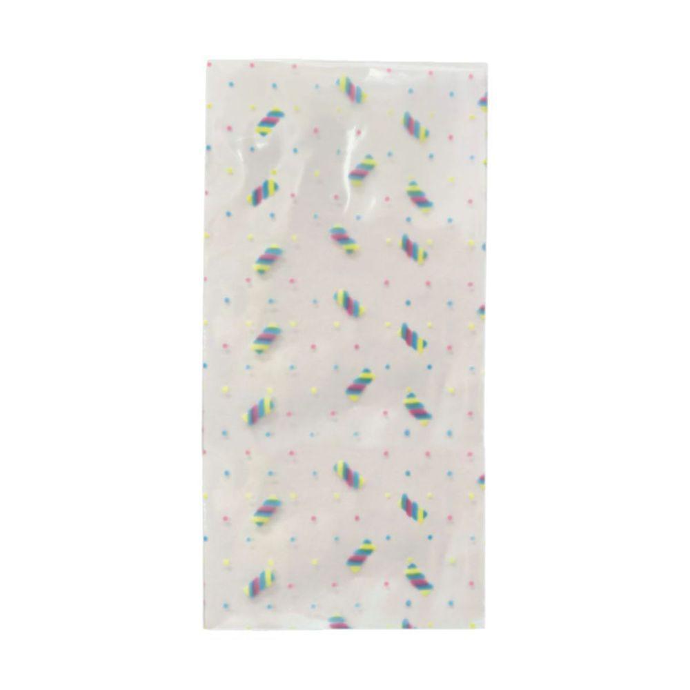 Saco De Poli Transparente Estampado 15x30cm - 50 Unidades Modelo Chuva De Amor - 3