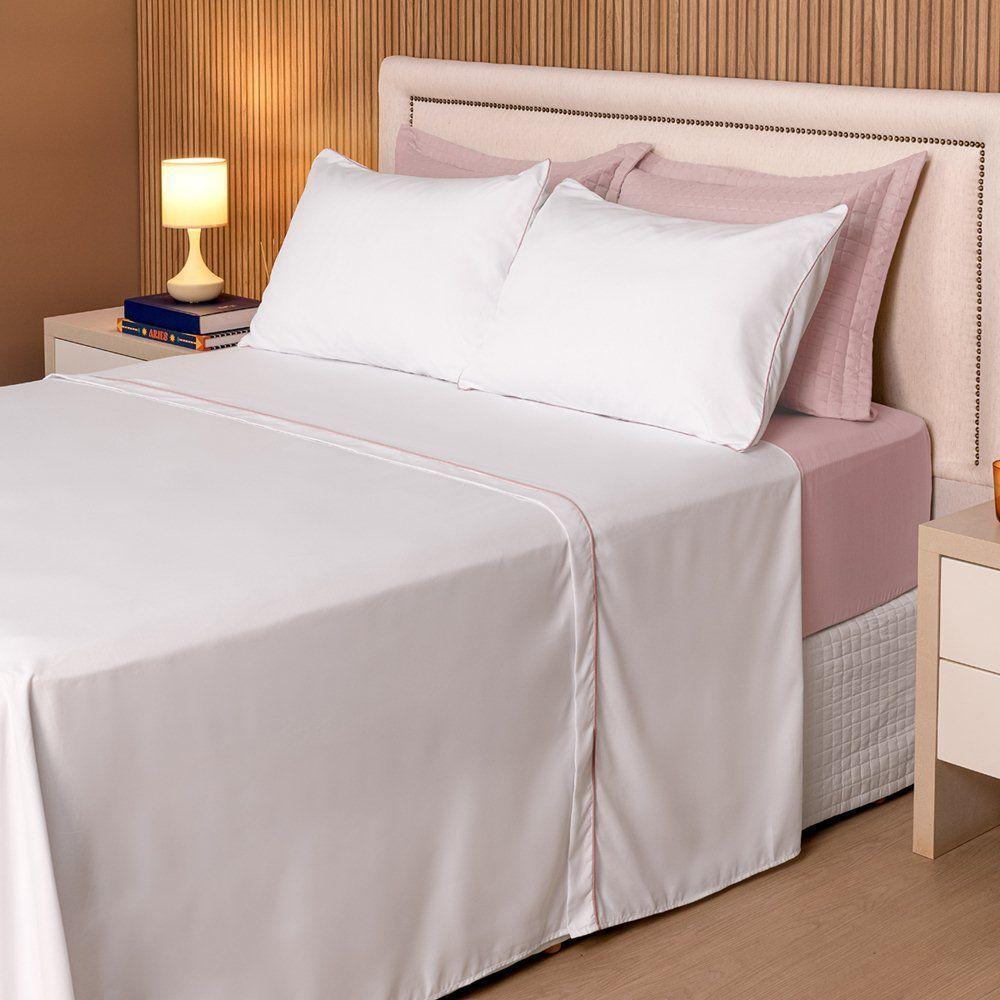 Jogo De Lençol King Linea Micropercal 200 Fios 4 Peças - Rose - 5