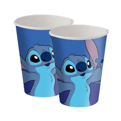 Copo De Papel Stitch 200ml - 8 Unidades