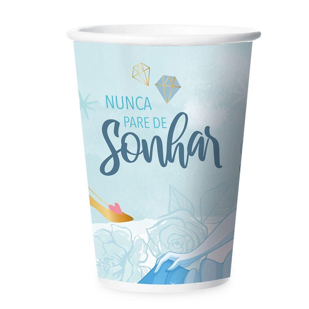 Copo De Papel Cinderela 180ml - 12 Unidades - 3