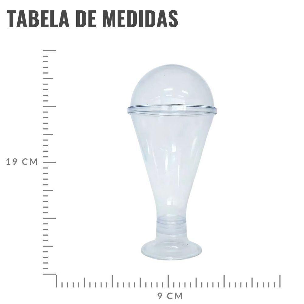 Copo Confeiteiro Para Sobremesa Bolha Transparente - 300ml - 3