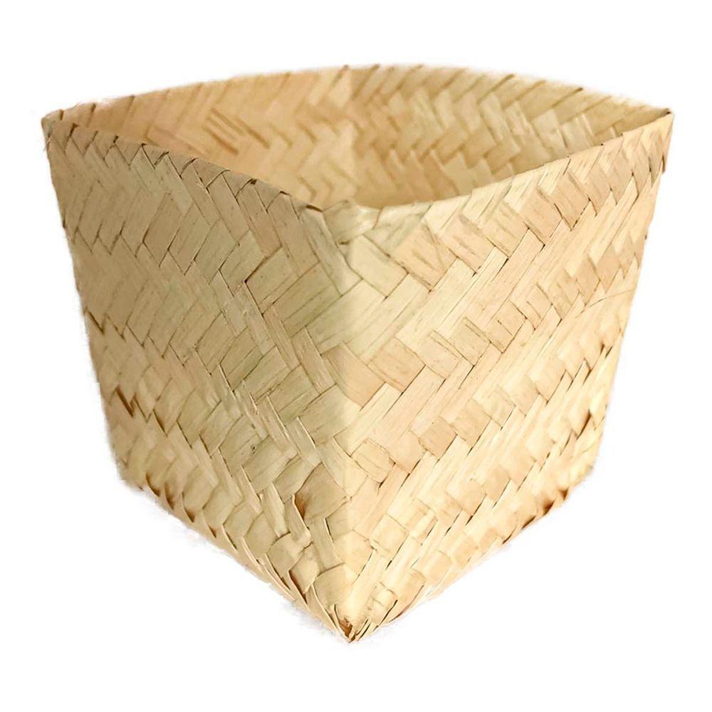 Mini Cachepot De Palha Para Festa Junina - 7cm X 5cm X 7cm - 2