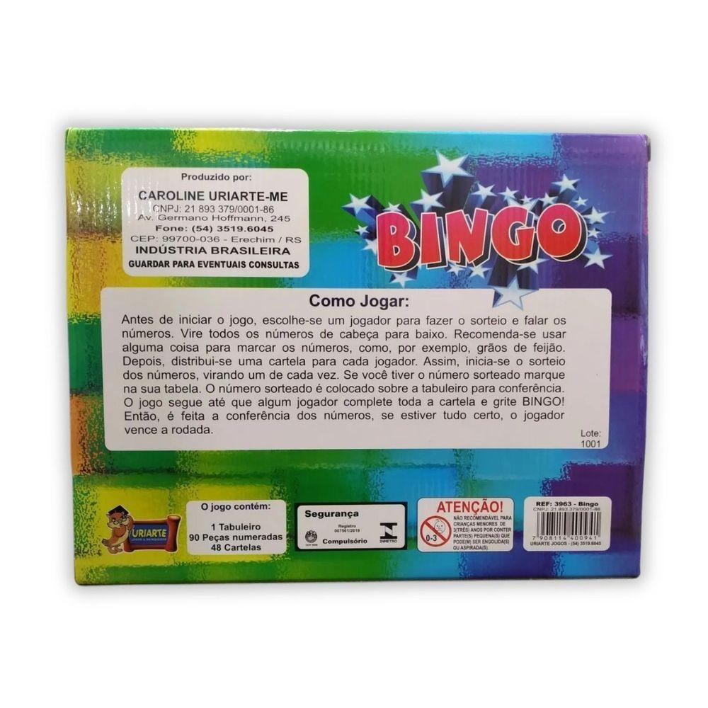 Jogo De Tabuleiro Bingo Com Peças De Madeira - 48 Cartelas - 3