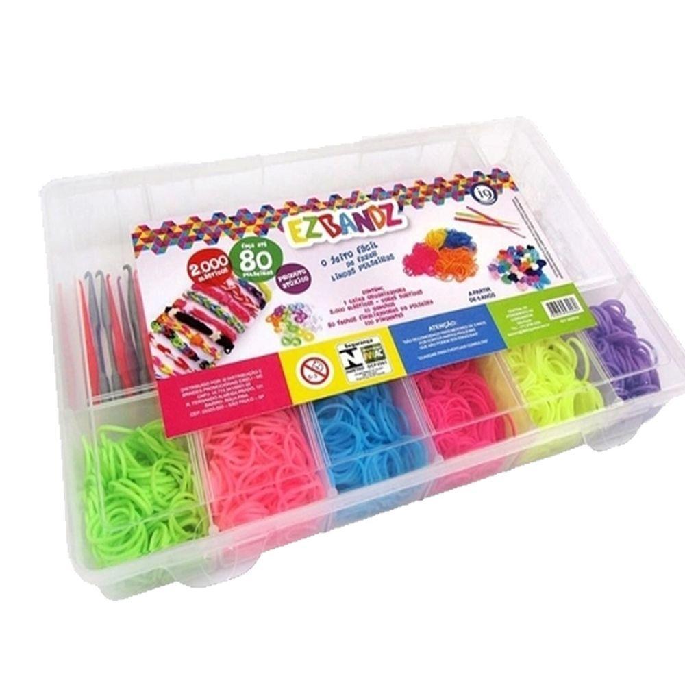 Kit Pulseira De Elástico Com Caixa Organizadora M Euqfiz - 2