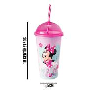 Copo Com Canudo Minnie Shake - 500ml - 2