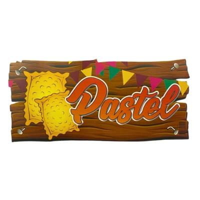 Placa Festa Junina Para Barraca - 48cm X 22cm Modelo Pastel
