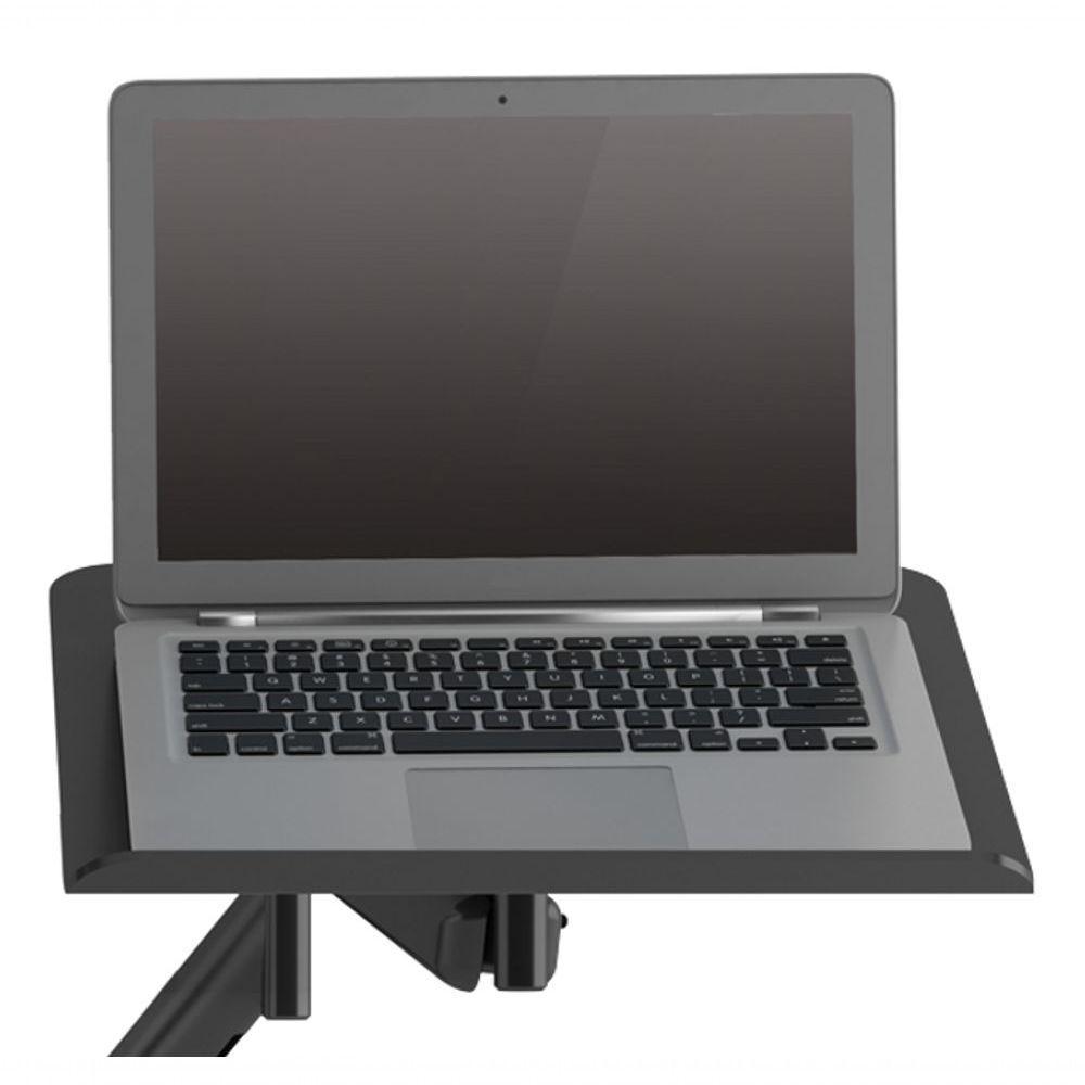 Suporte De Mesa Para Monitor Até 26 E Notebook Até 16 Articulado Octoo Clipway-n1 Base Titanium - 2