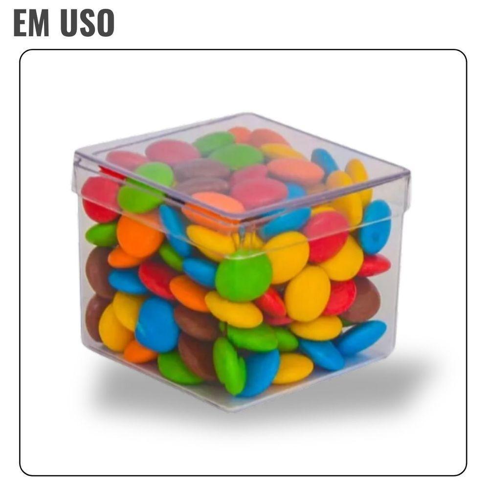 Caixa Acrílica Transparente 4cm X 4cm - 10 Unidades - 4