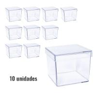 Caixa Acrílica Transparente 4cm X 4cm - 10 Unidades - 2