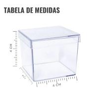 Caixa Acrílica Transparente 4cm X 4cm - 10 Unidades - 5