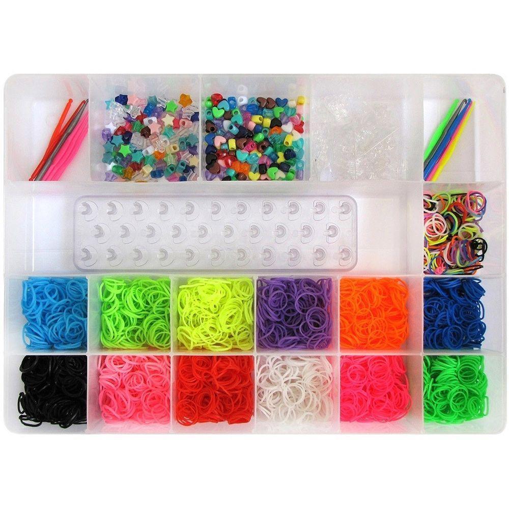 Kit Pulseira De Elástico Com Caixa Organizadora G Euqfiz - 1