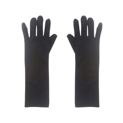Kit 10 Pares De Luvas Longas Para Fantasias - 40cm Cor Preto