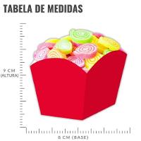 Cachepot Médio Vermelho 8cm - 8 Unidades - 4