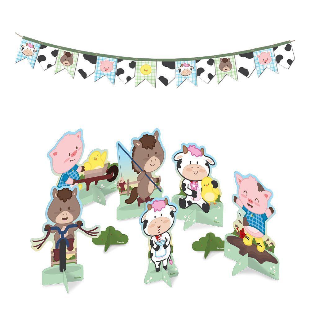 Kit Festa Fazendinha Aniversário - 62 Itens - 3