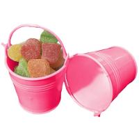 Mini Balde Para Lembrancinhas Rosa - 12 Unidades - 1