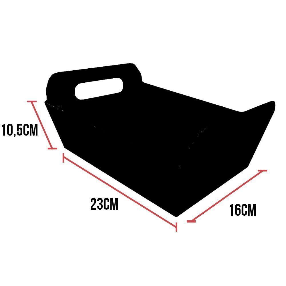 Cesta De Papel Prata 23cm X 16cm X 10,5cm - 4