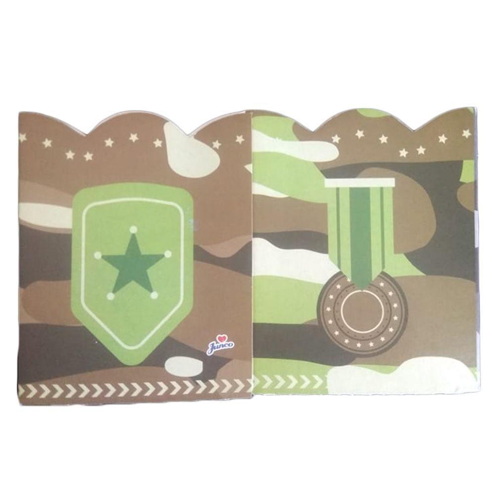 Cachepot De Papel Exército Camuflado Pequeno - 4 Unidades - 3