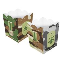 Cachepot De Papel Exército Camuflado Pequeno - 4 Unidades - 1