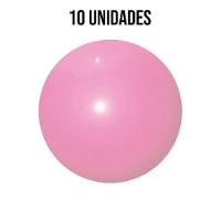 Bola De Vinil Lisa Rosa Claro - 14 Polegadas - 10 Unidades - 2