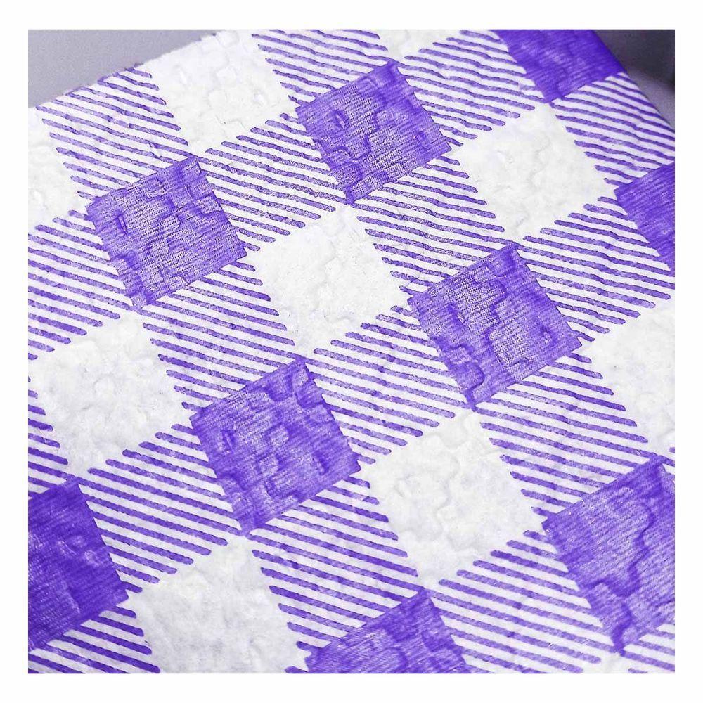 Guardanapo De Papel Xadrez Lilás 20cm X 21cm - 50 Unidades - 4