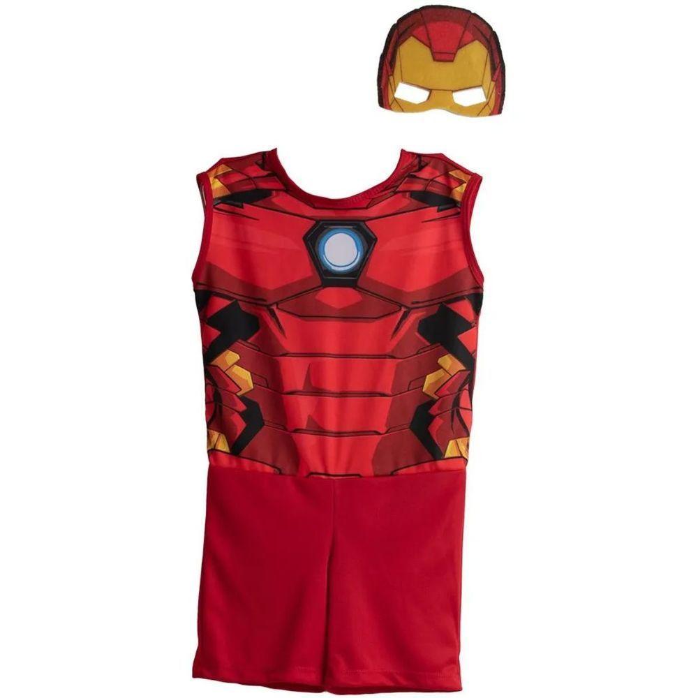 Fantasia Homem De Ferro Infantil Pop Com Máscara Tamanho G - 2