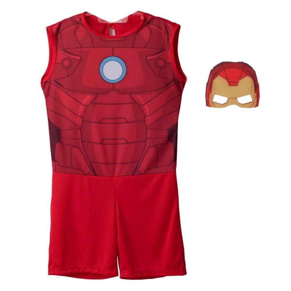Fantasia Homem De Ferro Infantil Pop Com Máscara Tamanho G - 3