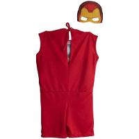 Fantasia Homem De Ferro Infantil Pop Com Máscara Tamanho G