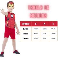 Fantasia Homem De Ferro Infantil Pop Com Máscara Tamanho G - 5