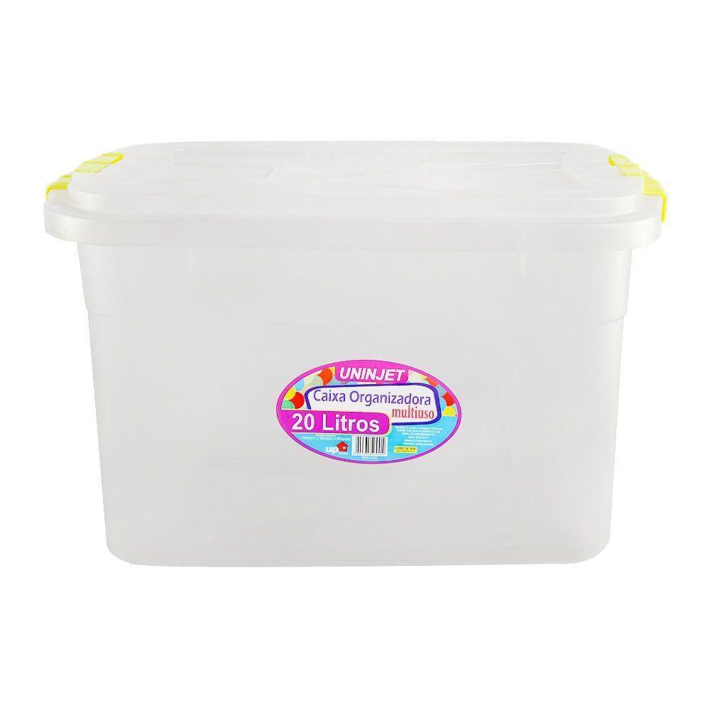 Caixa Organizadora Multiuso Transparente De 20 Litros - 1