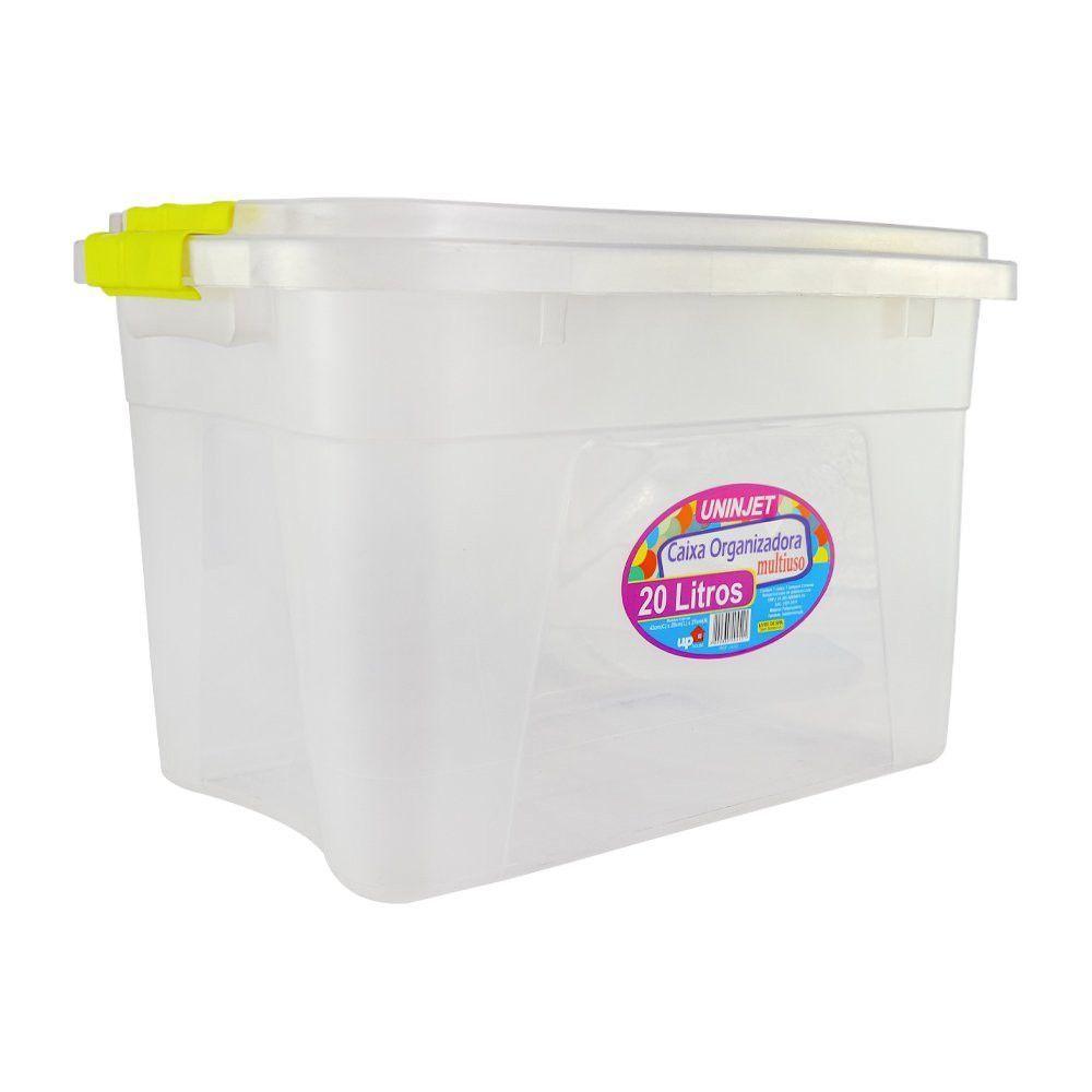 Caixa Organizadora Multiuso Transparente De 20 Litros - 4