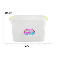 Caixa Organizadora Multiuso Transparente De 20 Litros - 6