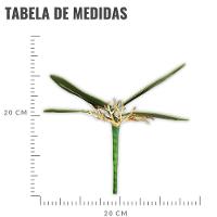 Folha Artificial Orquídea 4 Galhos - 22cm - 4