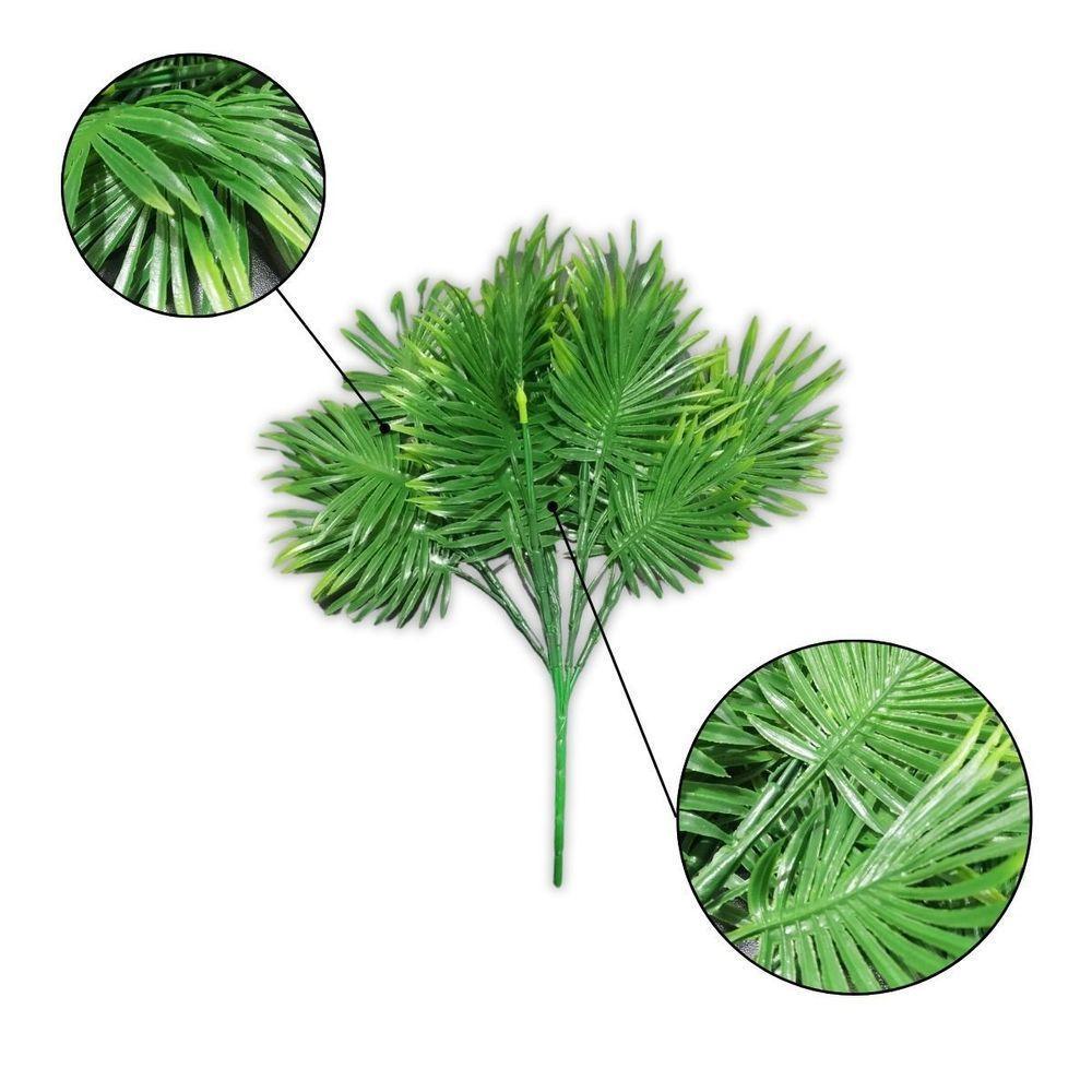 Buquê Flor Artificial Palmeirinha 5 Galhos - 35cm - 2