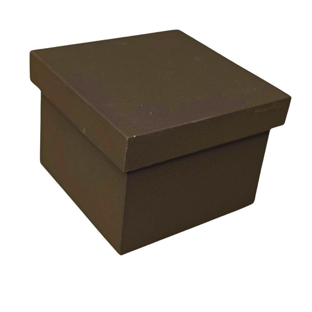 Caixa Pequena Para Lembrancinhas Em Mdf (7x7x5,5) Marrom - 1