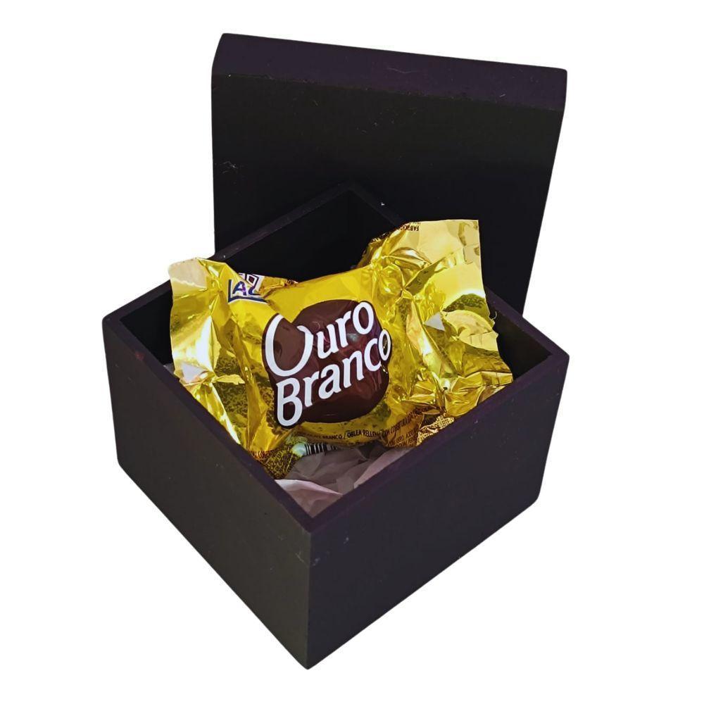 Caixa Pequena Para Lembrancinhas Em Mdf (7x7x5,5) Preto - 3