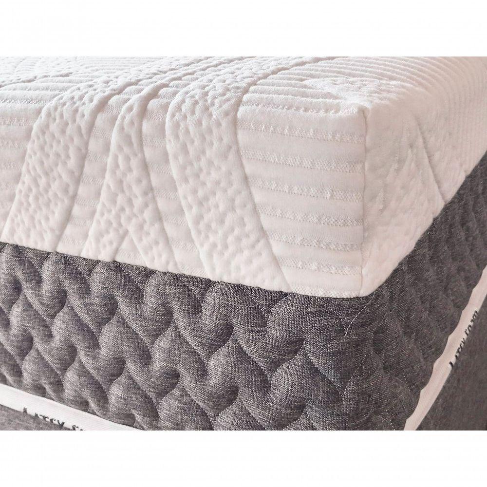 Colchão Natural Gel Articulado Cinza 25cm Opcionais Box Medida Casal 138x188cm - 3