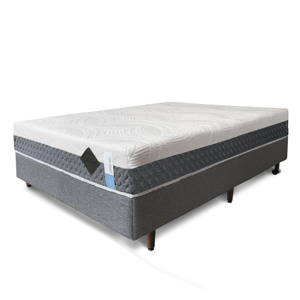 Colchão Natural Gel Articulado Cinza 25cm Opcionais Box Medida Casal 138x188cm - 5